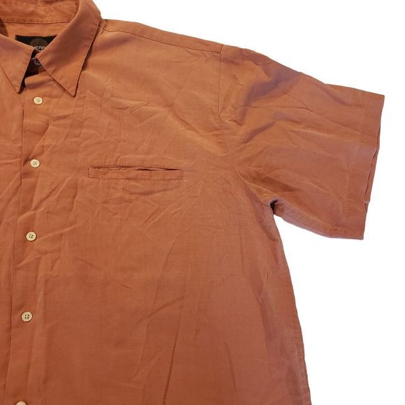 Weatherproof Garment Company Button Down Shirt Men's XL, Orange - Picture 8 of 8
